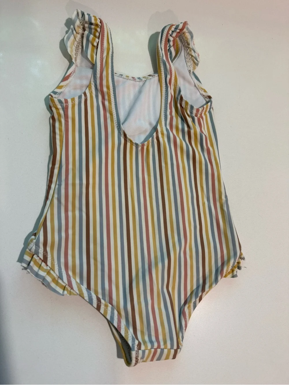 Zara Girls Multi-Stripe Swimsuit